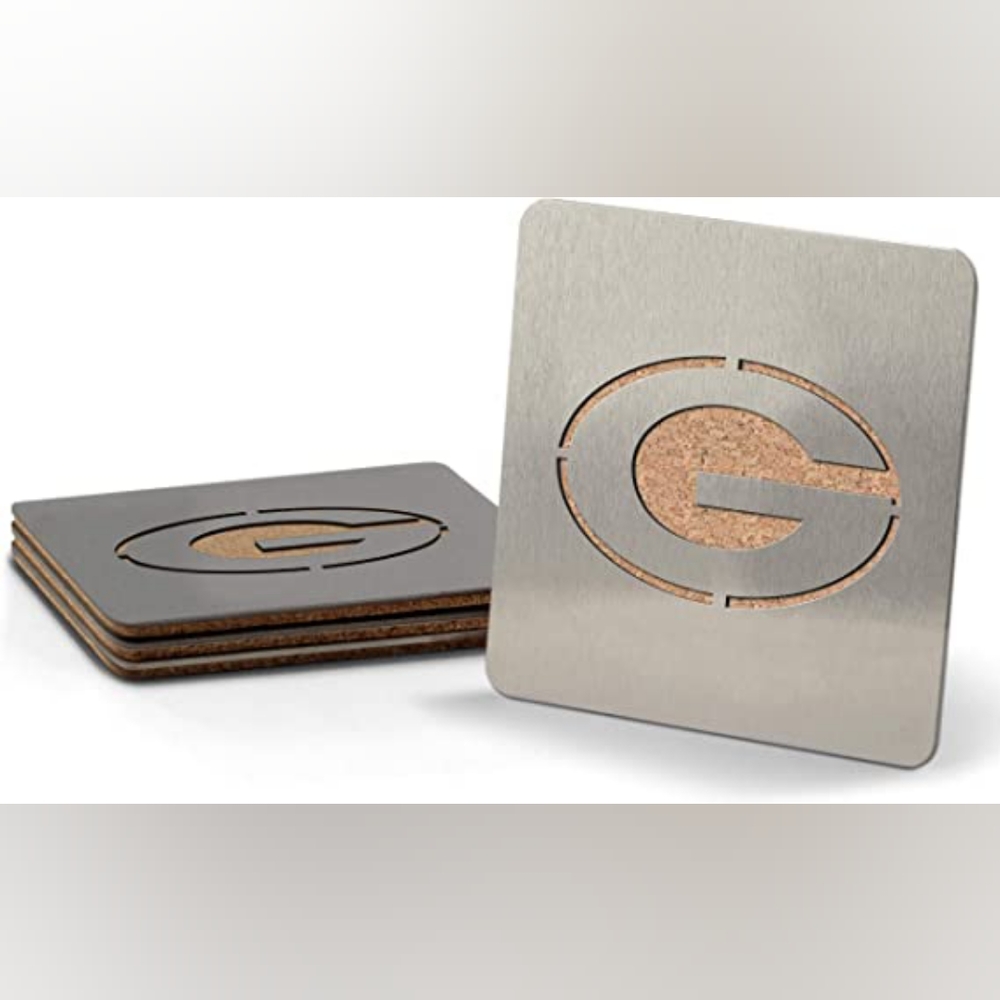 NFL Greenbay Packers Stainless Steel Coasters